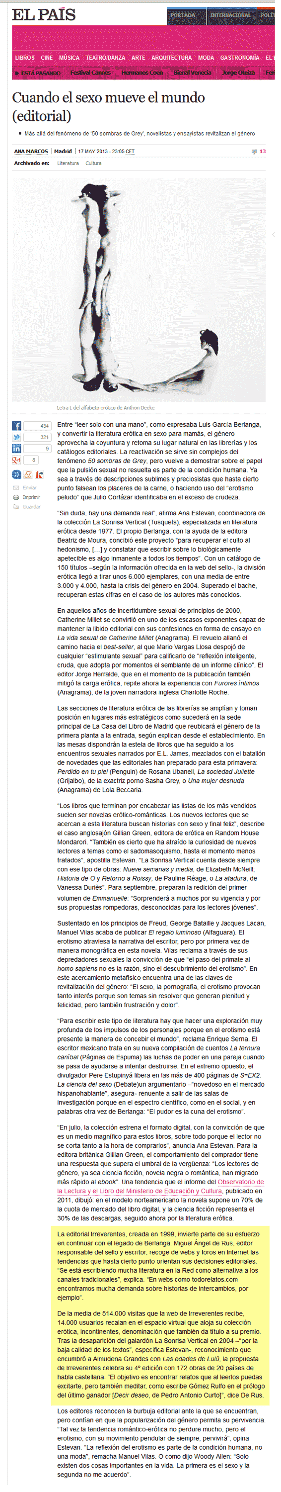 EL PAÍS: Ediciones Irreverentes continua el legado de Berlanga y la Sonrisa Vertical